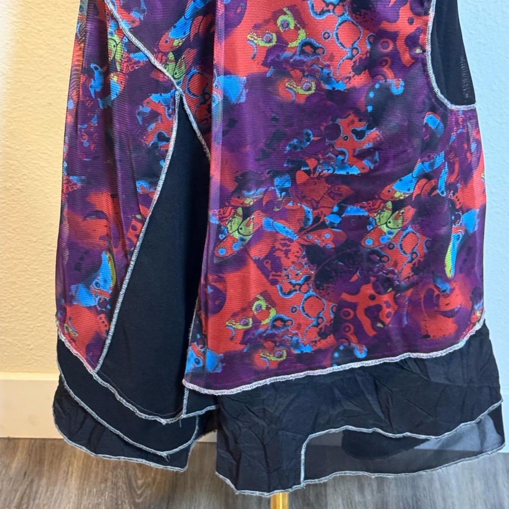 NWT Dolcezza Colorful Abstract Print Dress size Large - Picture 4 of 12